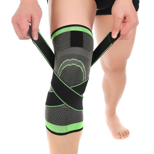Knee Compression Sleeve Brace with Patella Stabilizer Straps