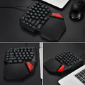 Professional Single Hand USB Wired Back-lit Gaming Keyboard - BunnyTags
