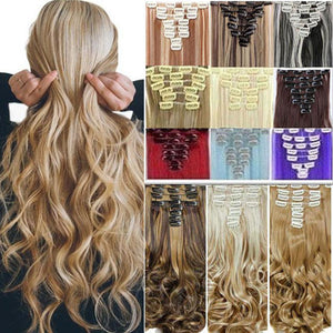 Invisible Halo Hair Wavy Hair Extension With 8 Pcs/Set